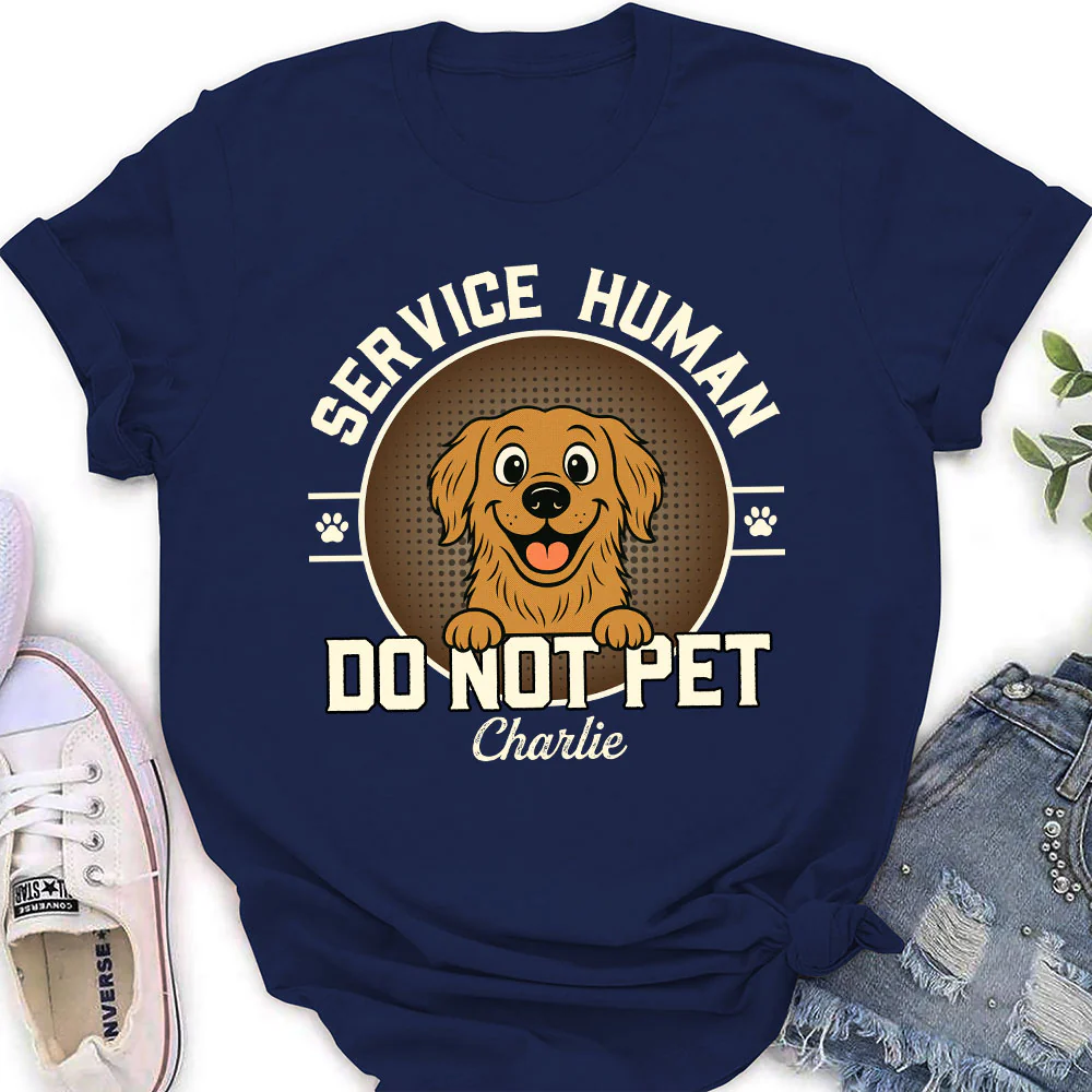 Service Human Logo - Personalized Custom Women's T-Shirt - Image 2