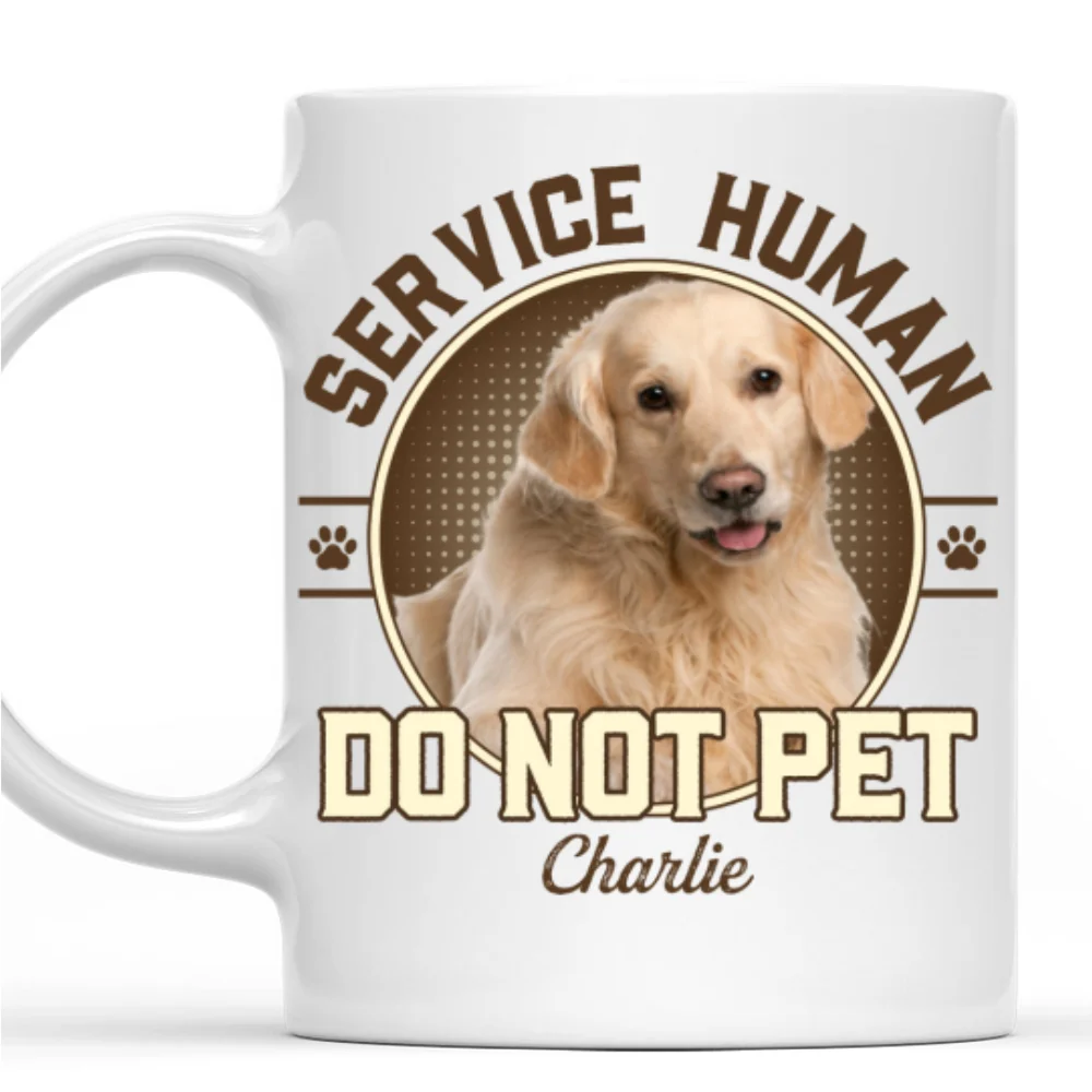 Service Human Logo Photo - Personalized Custom Coffee Mug - Image 5