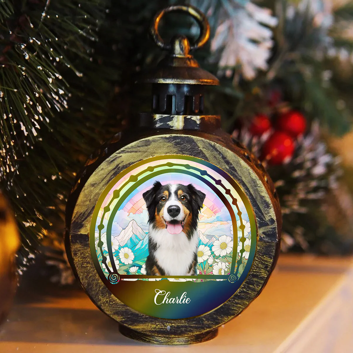 Seven Shades Of You Photo - Personalized Custom Christmas Lantern - Image 5