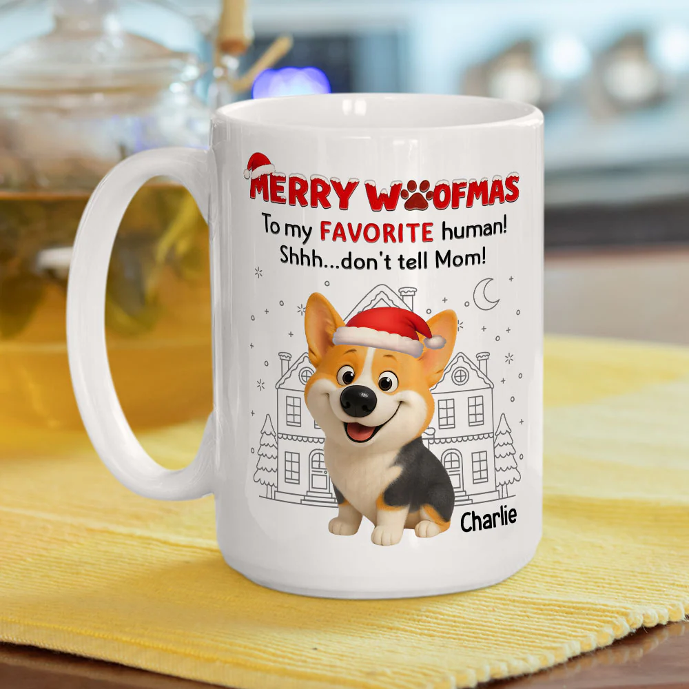 Shhh Dont Tell Mom Dad - Personalized Custom Coffee Mug - Image 4