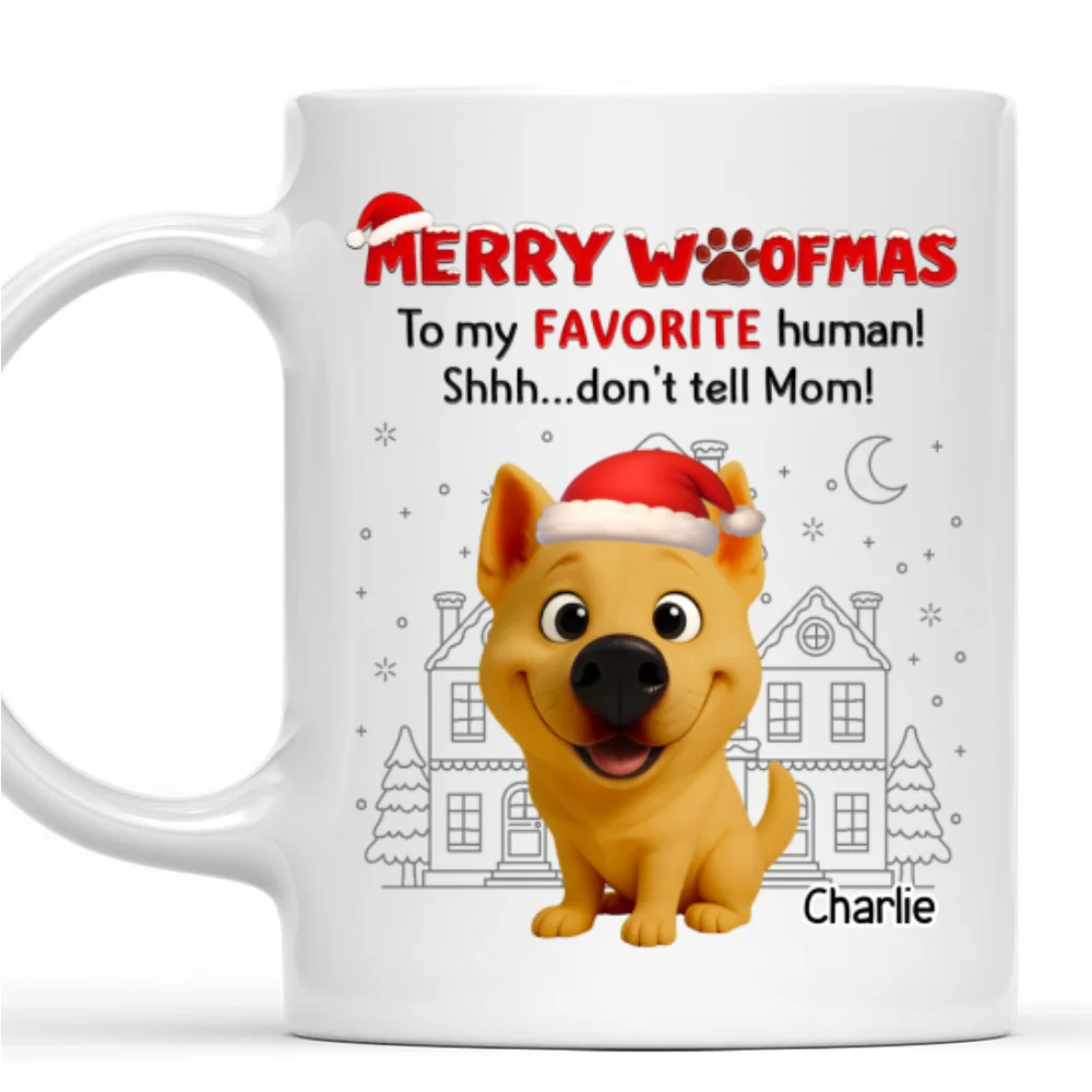 Shhh Dont Tell Mom Dad - Personalized Custom Coffee Mug - Image 7