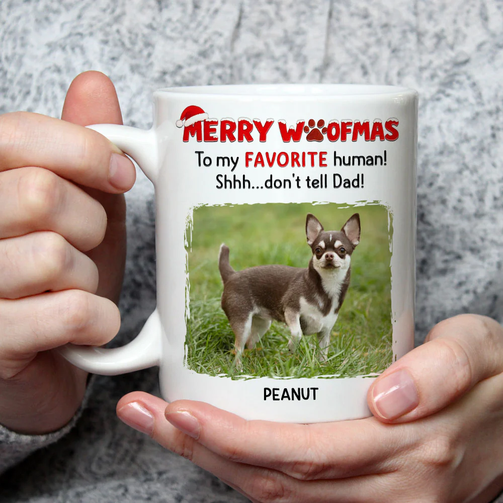 Shhh Dont Tell Mom Dad Photo - Personalized Custom Coffee Mug