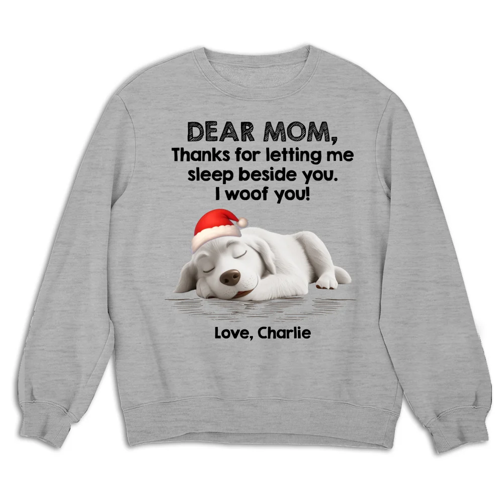 Sleep Beside Mom And Dad - Personalized Custom Sweatshirt - Image 4