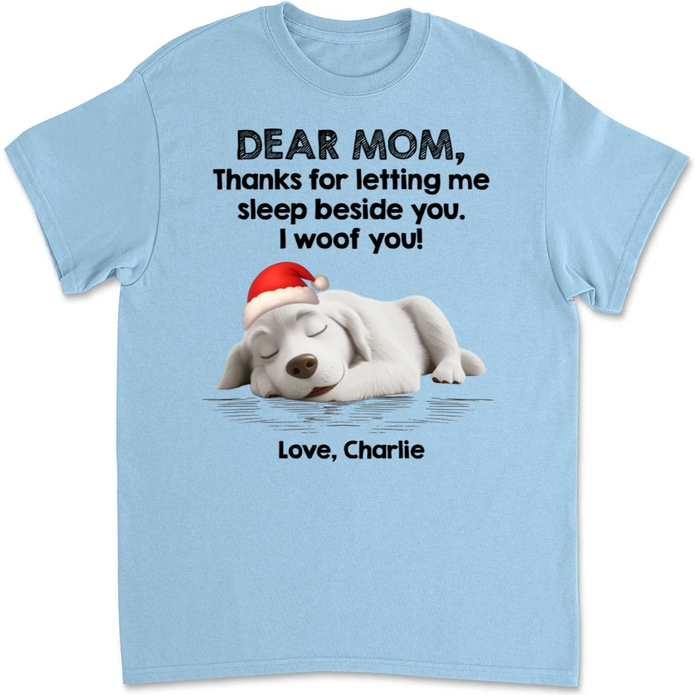Sleep Beside Mom And Dad - Personalized Custom Unisex T-Shirt - Image 7