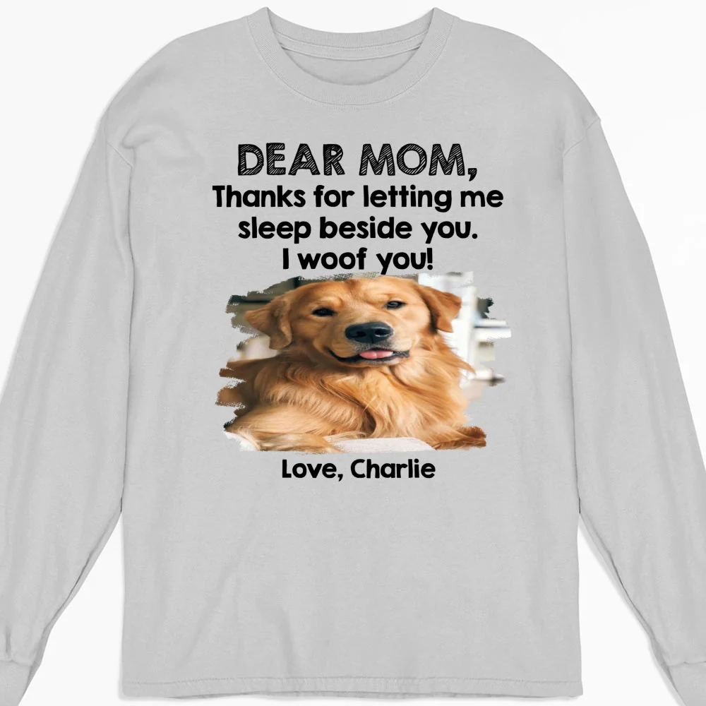 Sleep Beside Mom And Dad Photo - Personalized Custom Long Sleeve T-Shirt - Image 5
