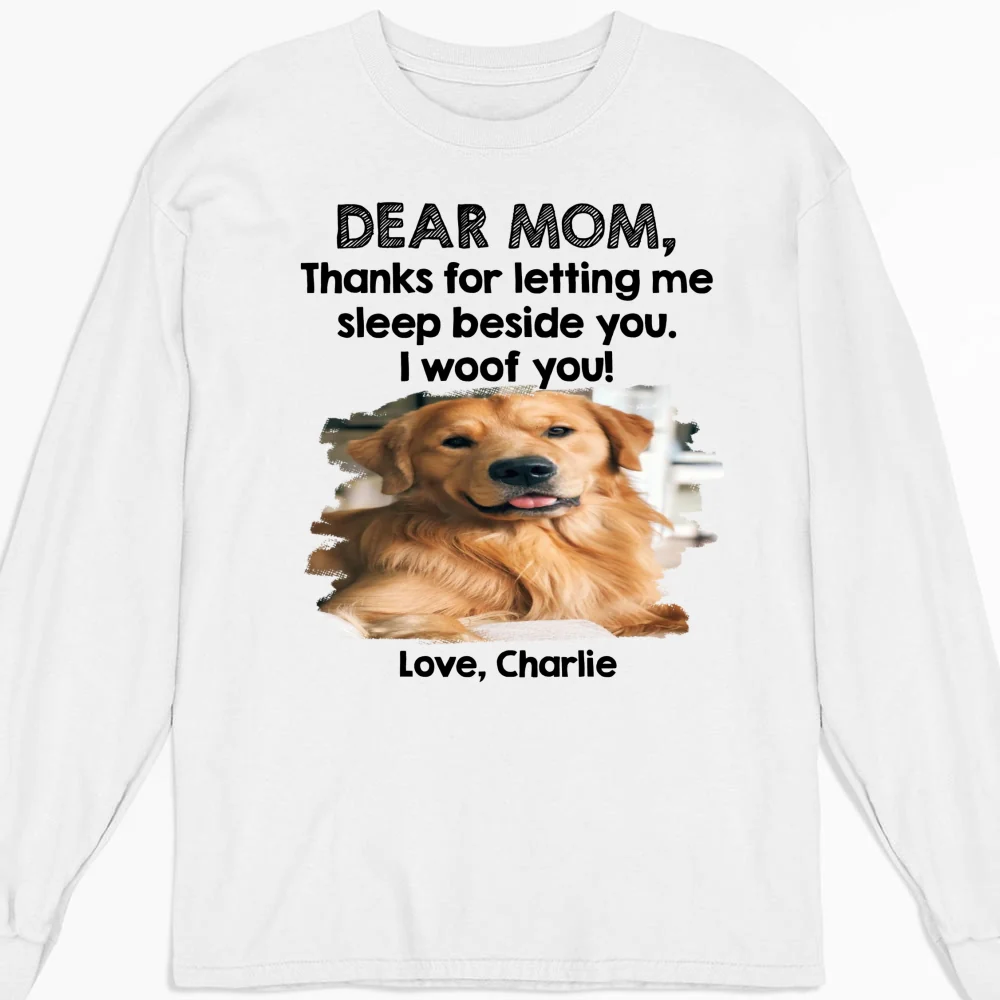 Sleep Beside Mom And Dad Photo - Personalized Custom Long Sleeve T-Shirt - Image 6