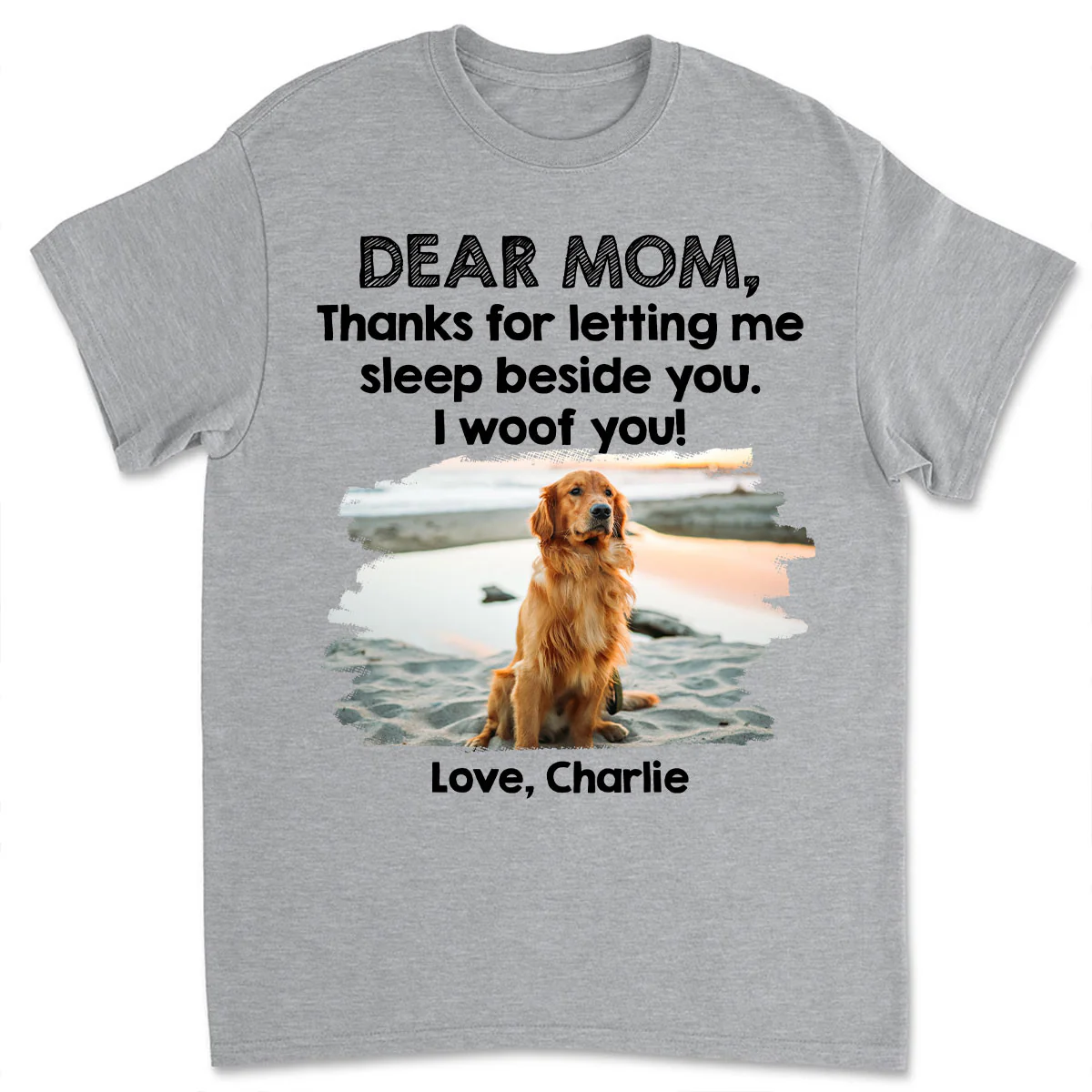 Sleep Beside Mom And Dad Photo - Personalized Custom Unisex T-Shirt