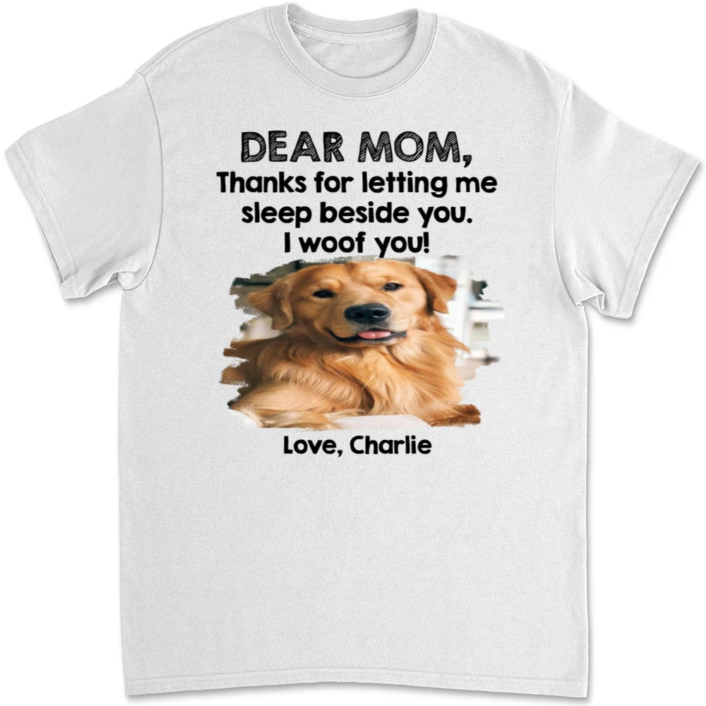 Sleep Beside Mom And Dad Photo - Personalized Custom Unisex T-Shirt - Image 6
