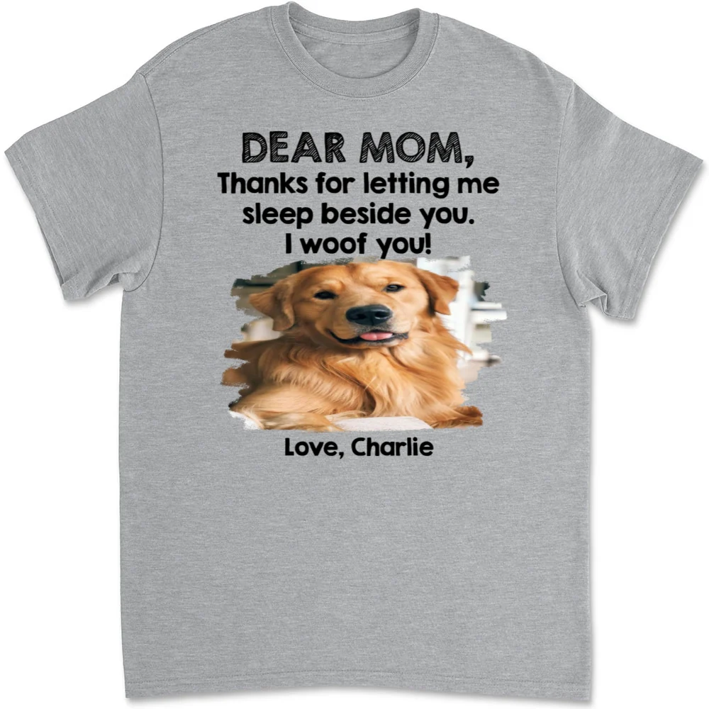 Sleep Beside Mom And Dad Photo - Personalized Custom Unisex T-Shirt - Image 7