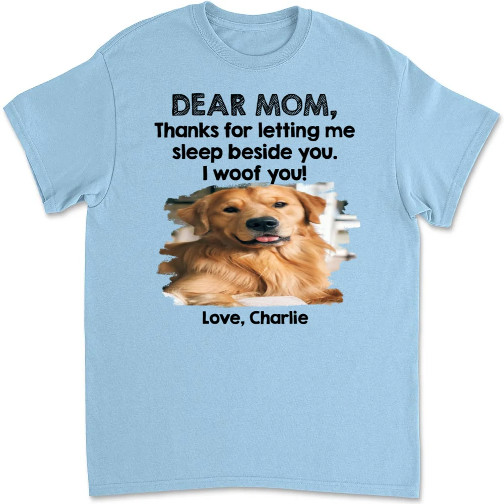 Sleep Beside Mom And Dad Photo - Personalized Custom Unisex T-Shirt - Image 8