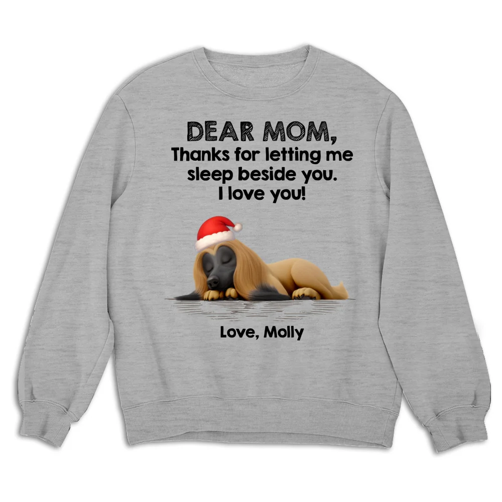 Sleep Beside Mom And Dad Ver Pet - Personalized Custom Sweatshirt - Image 4