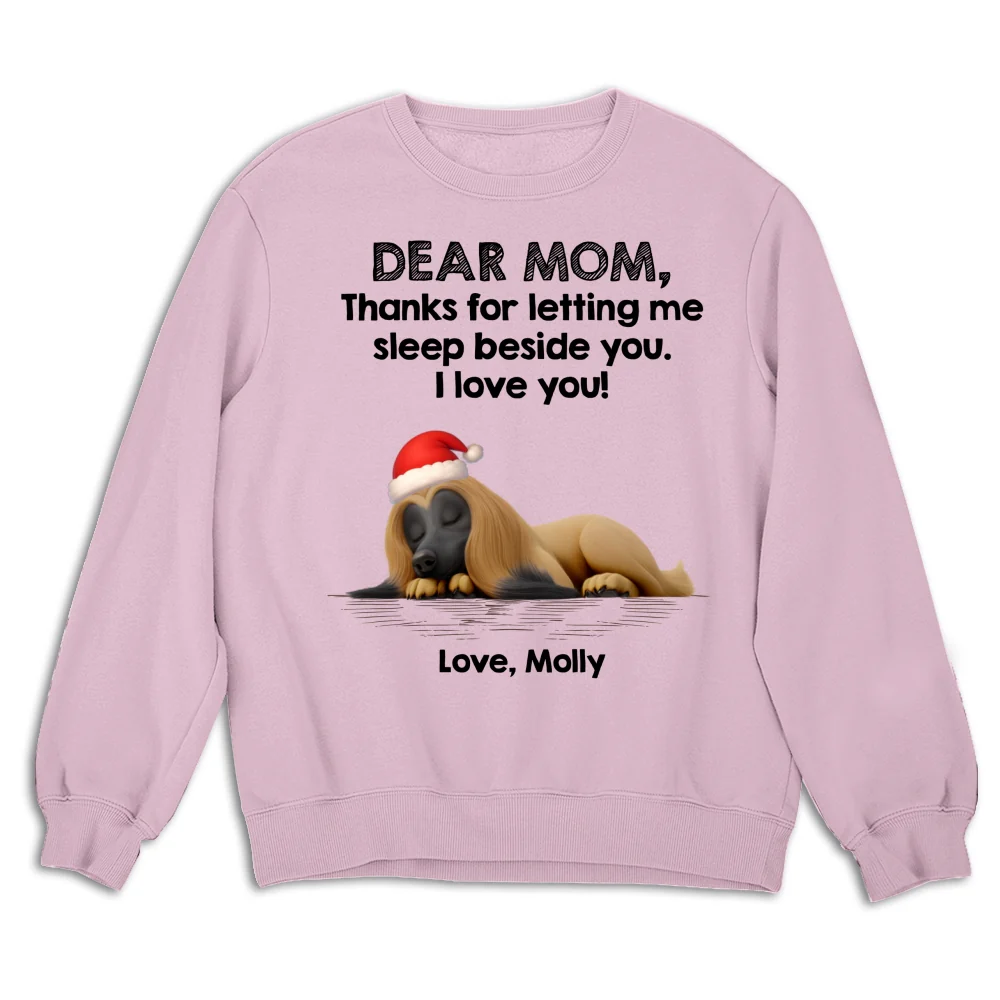 Sleep Beside Mom And Dad Ver Pet - Personalized Custom Sweatshirt - Image 5