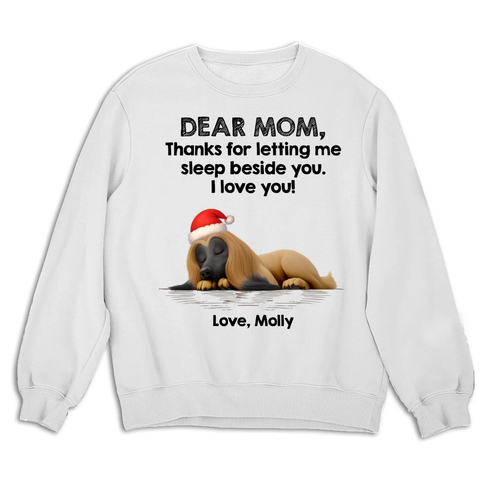 Sleep Beside Mom And Dad Ver Pet - Personalized Custom Sweatshirt - Image 6