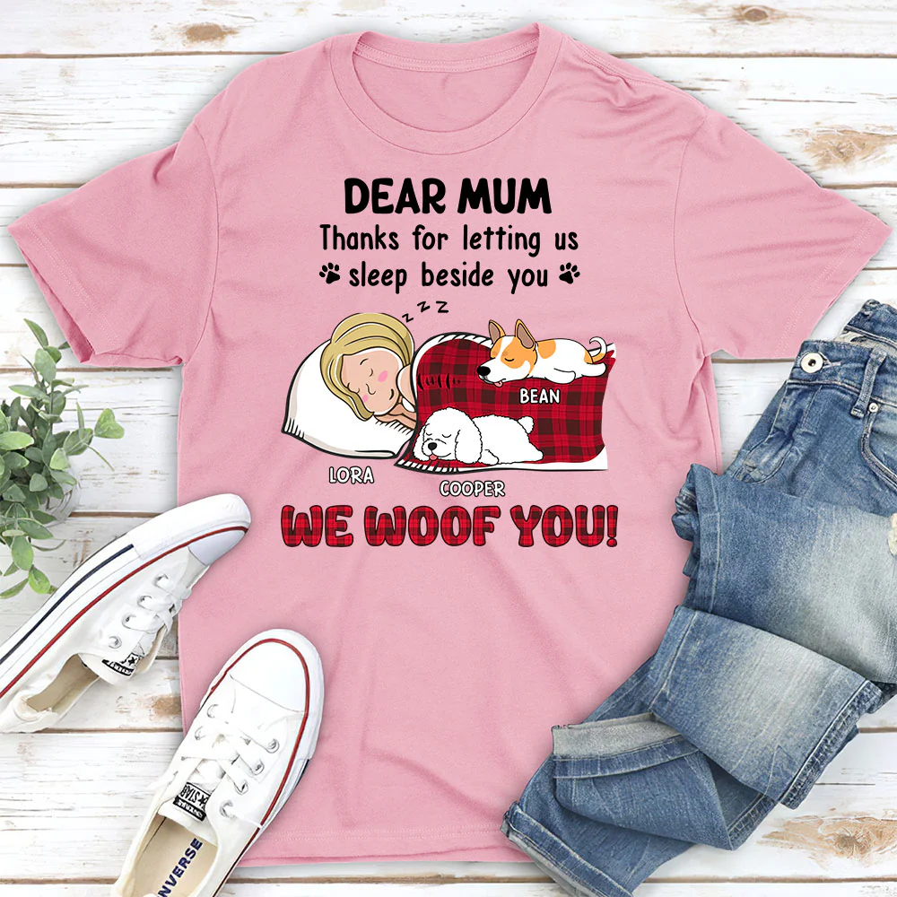Sleep With You - Personalized Custom Unisex T-Shirt - Image 2