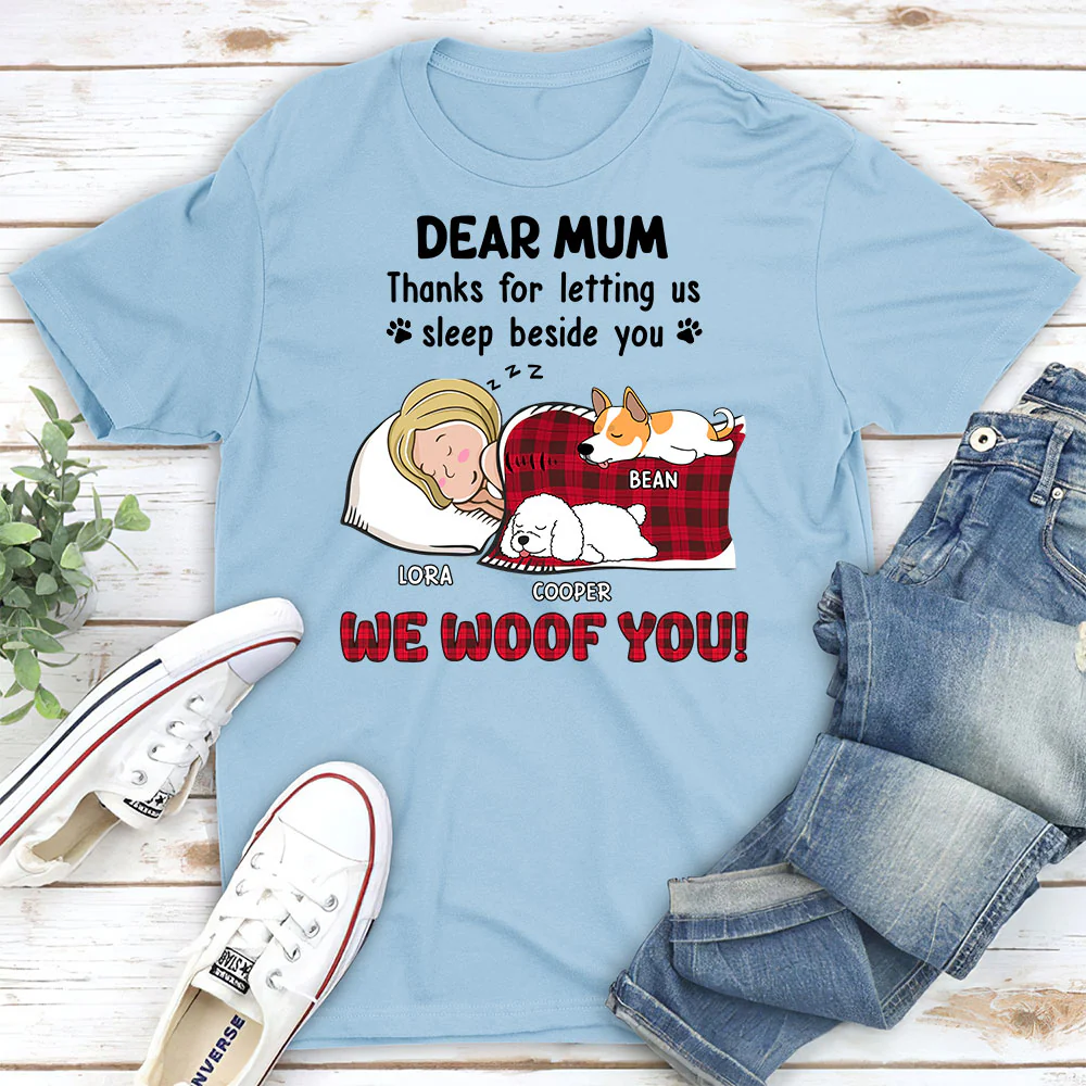 Sleep With You - Personalized Custom Unisex T-Shirt - Image 3