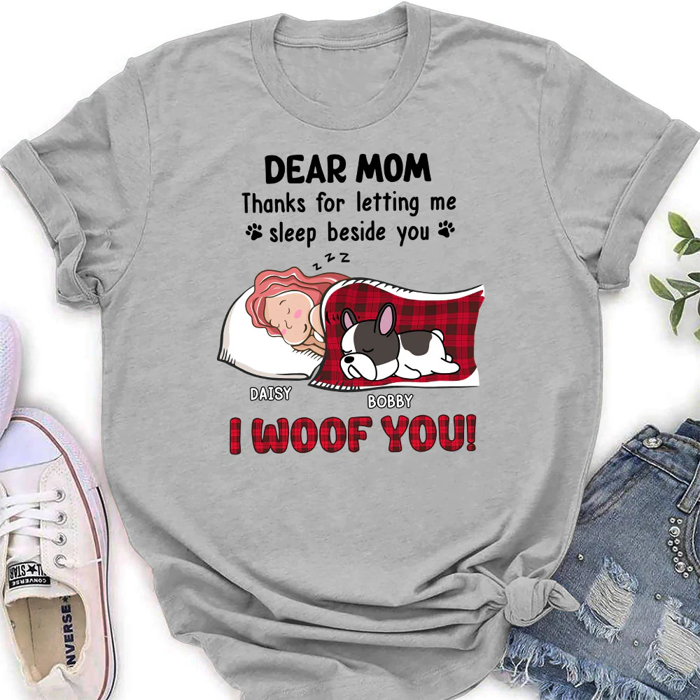 Sleep With You - Personalized Custom Women's T-Shirt - Image 2