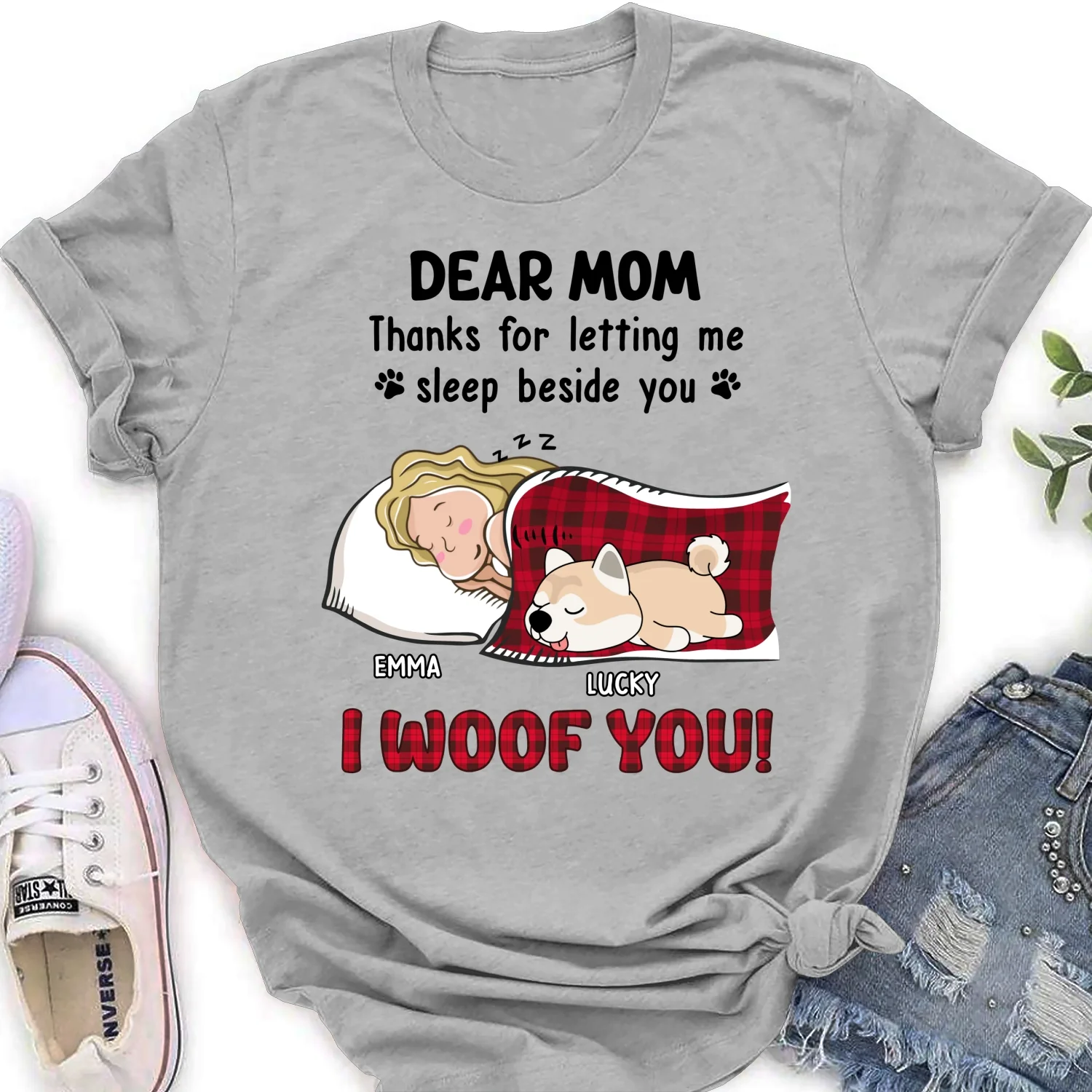 Sleep With You - Personalized Custom Women's T-Shirt - Image 6