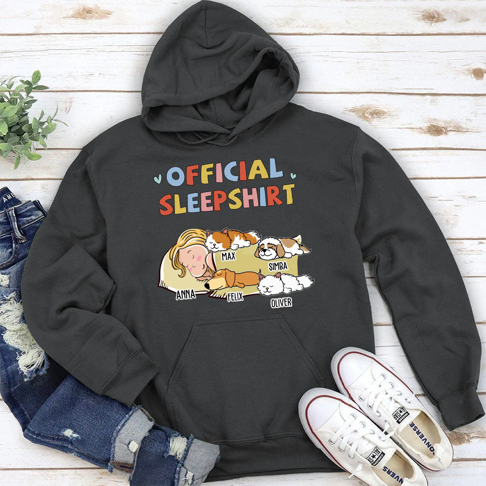 Sleeping Pet Sleepshirt Version 2 - Personalized Custom Hoodie - Image 3