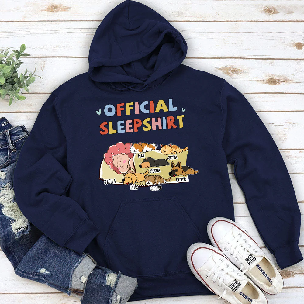 Sleeping Pet Sleepshirt Version 2 - Personalized Custom Hoodie - Image 5