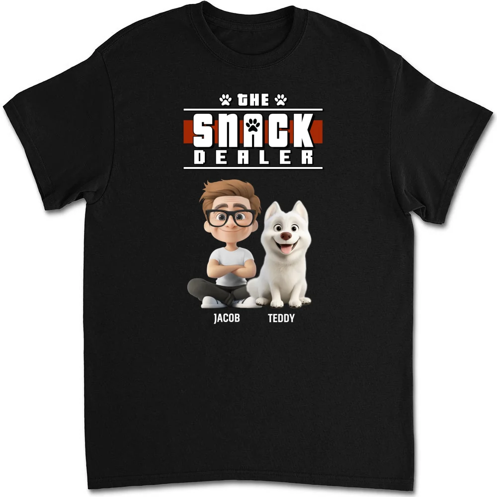 Snack Dealer Cartoon - Personalized Custom Unisex T-Shirt - Image 6