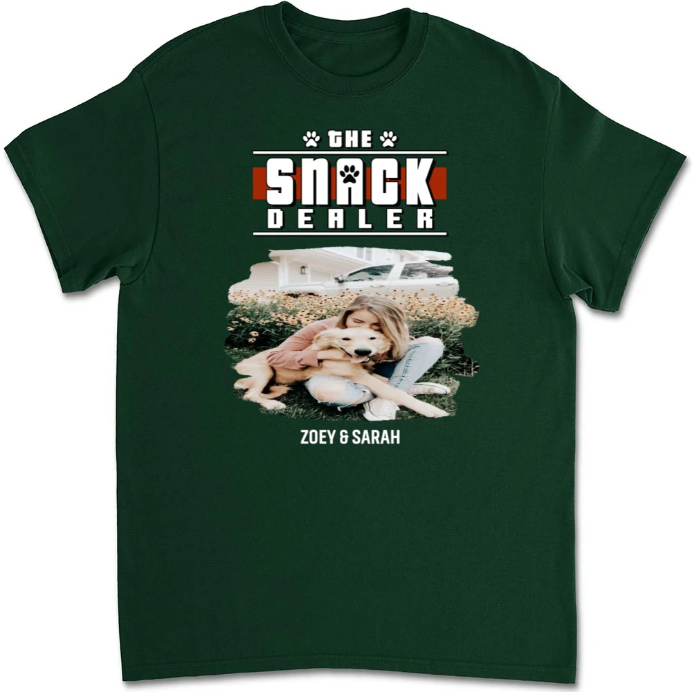 Snack Dealer Cartoon Photo - Personalized Custom Unisex T-Shirt - Image 9