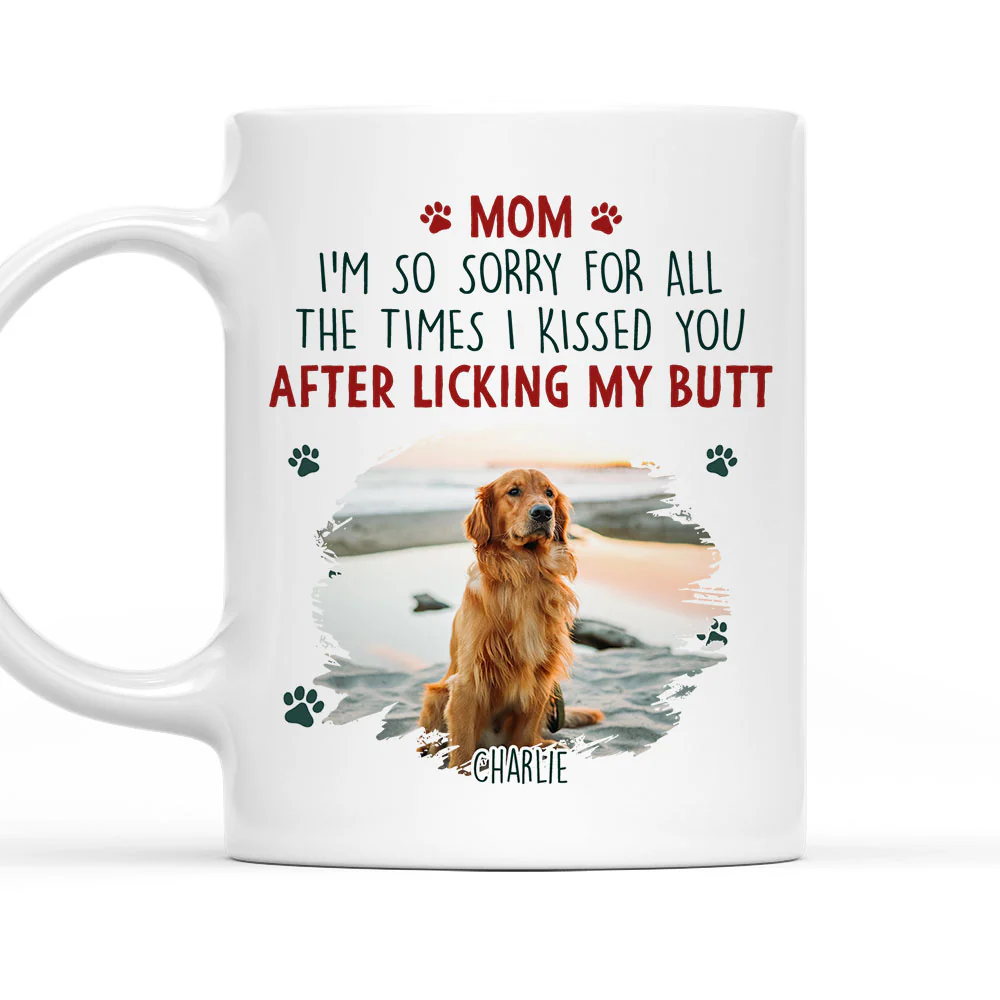 Sorry Mom Dad Photo - Personalized Custom Coffee Mug