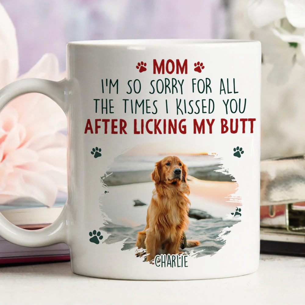 Sorry Mom Dad Photo - Personalized Custom Coffee Mug - Image 2