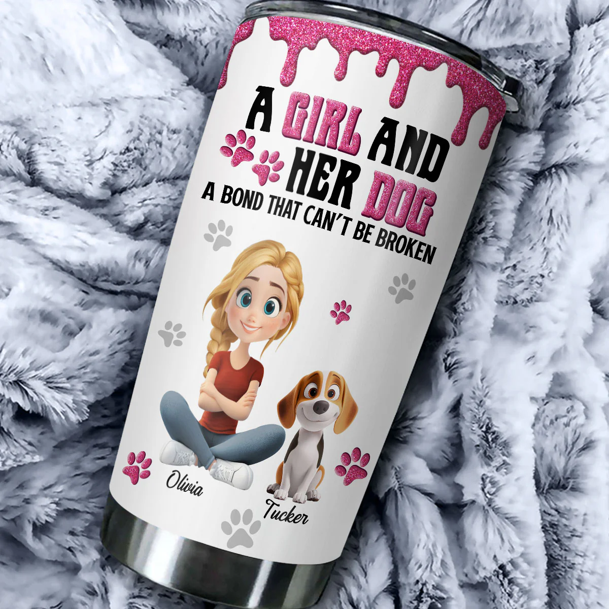Sparkle And Cheer - Personalized Custom 3D Effect Tumbler - Image 6