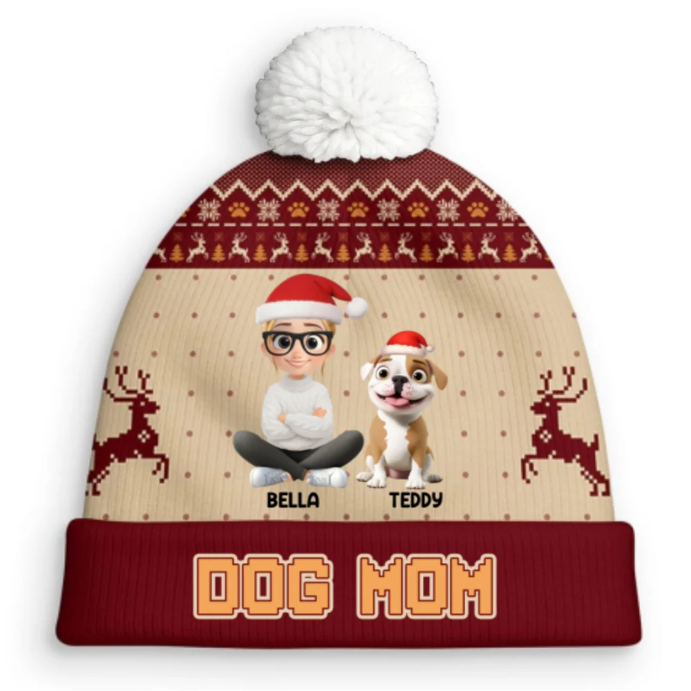Spend My Whole Time With You - Personalized Custom Bobble Beanie Hat - Image 8