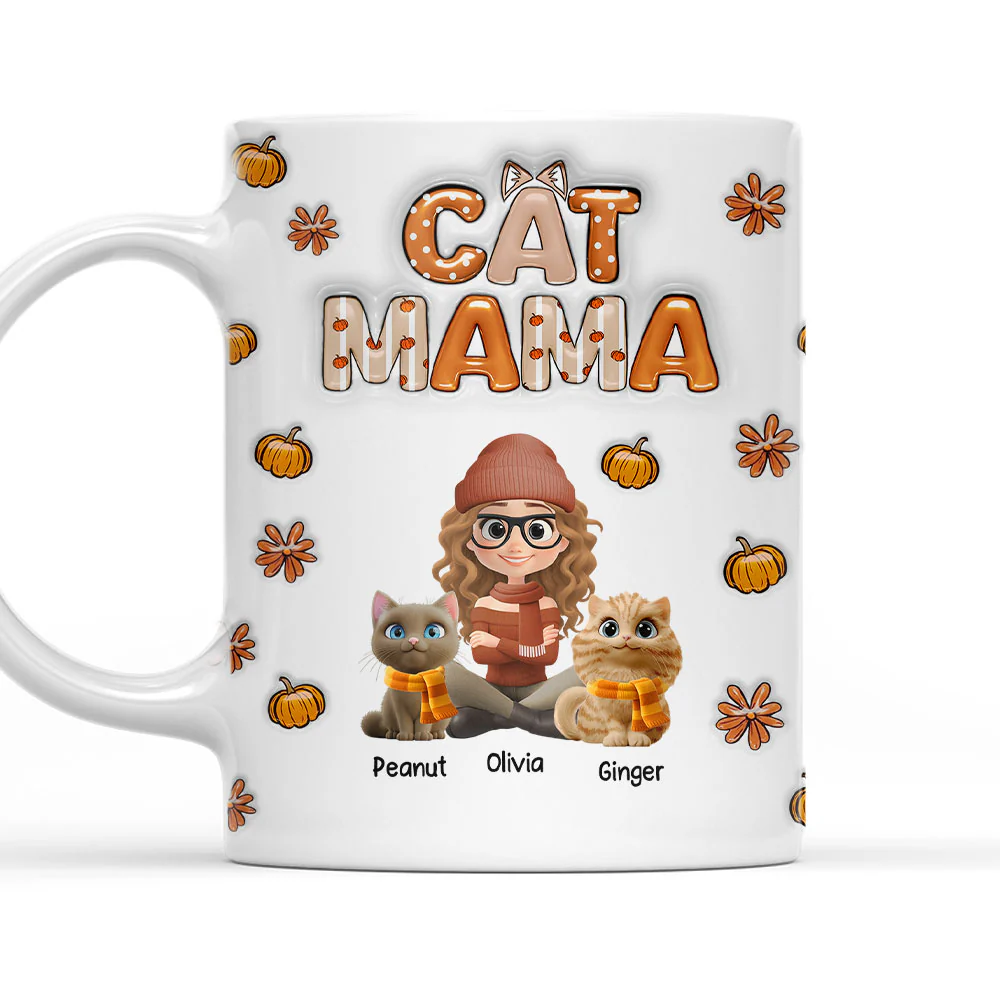 Spicy Cinnamon Cat Ver - Personalized Custom 3D Inflated Effect Mug