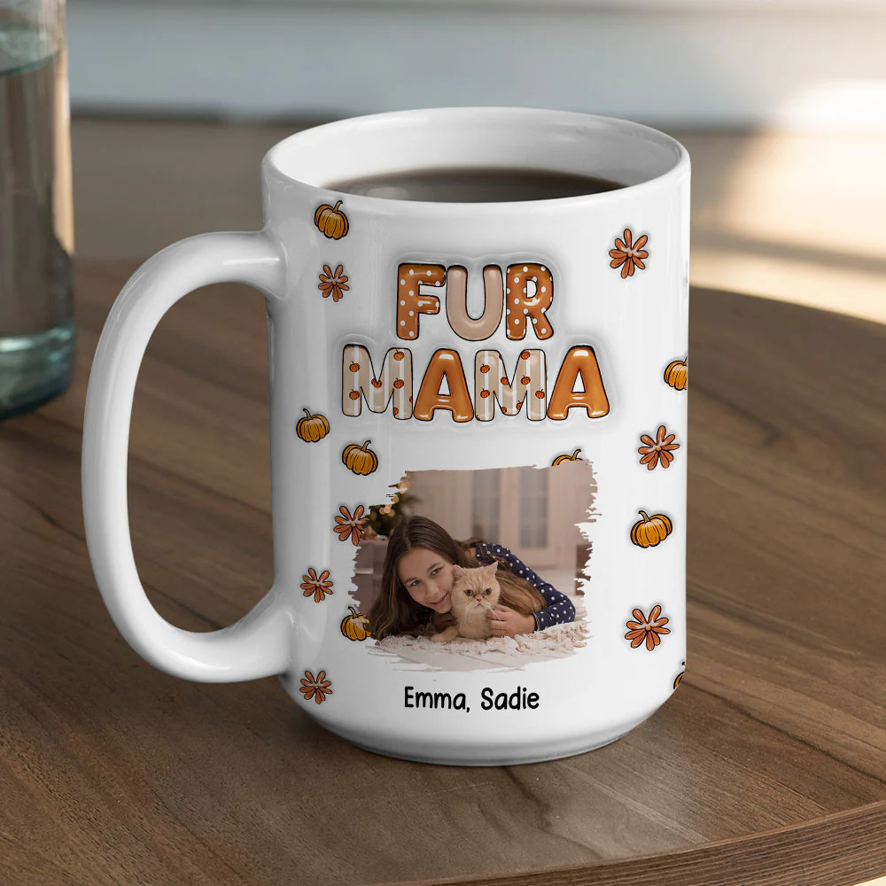 Spicy Cinnamon Fur Photo Ver - Personalized Custom 3D Inflated Effect Mug - Image 5
