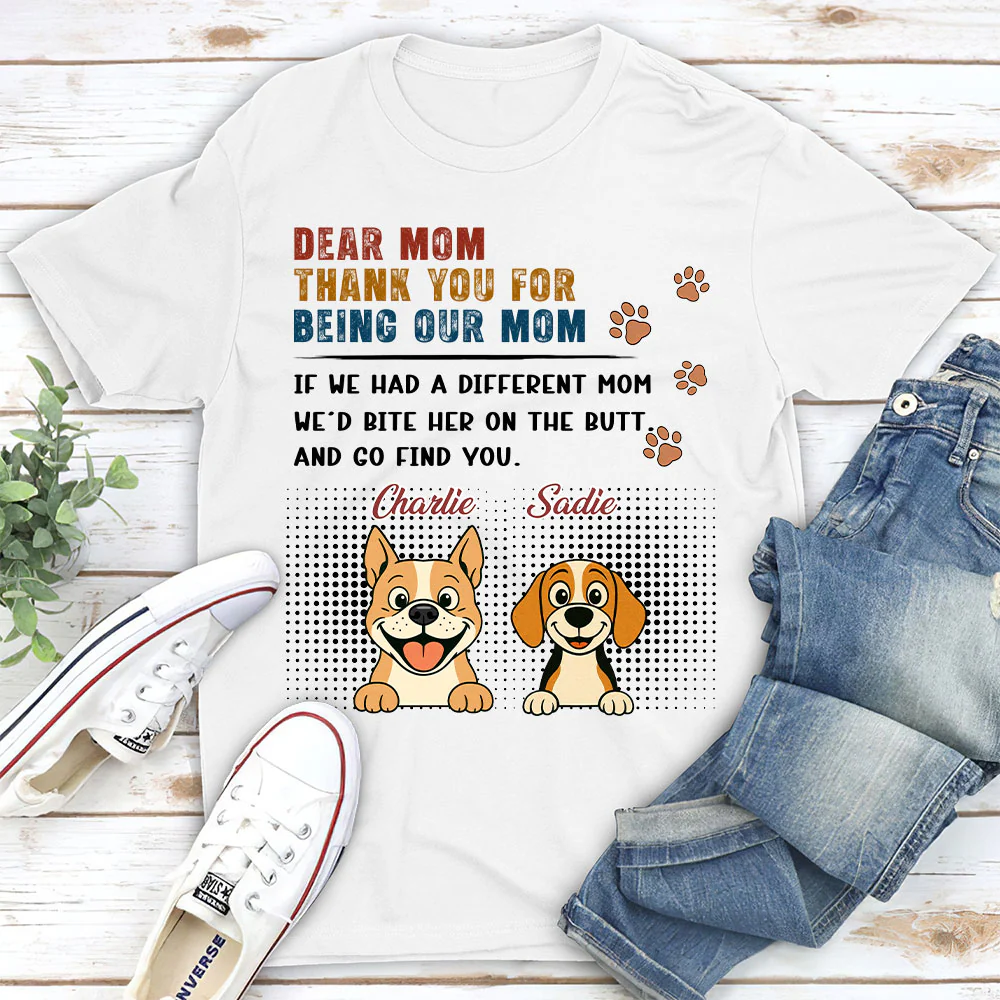 Spoiled Dog Mom Life - Personalized Custom Unisex T-Shirt - Image 2