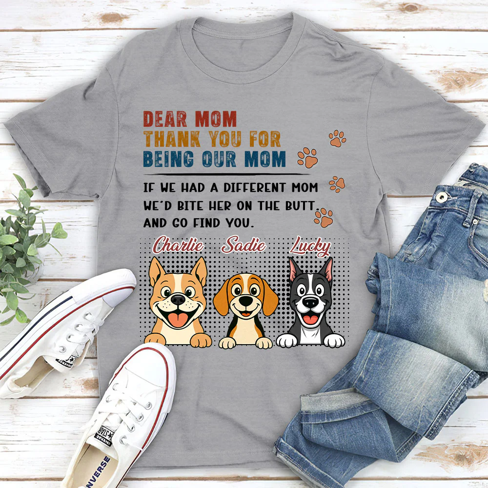 Spoiled Dog Mom Life - Personalized Custom Unisex T-Shirt - Image 3