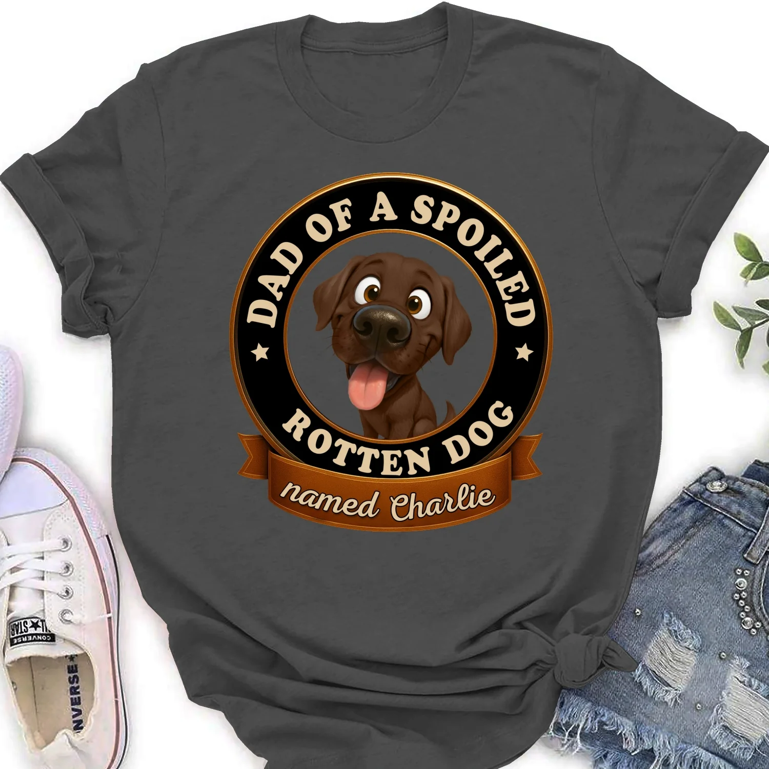 Spoiled Dog - Personalized Custom Women's T-Shirt - Image 6