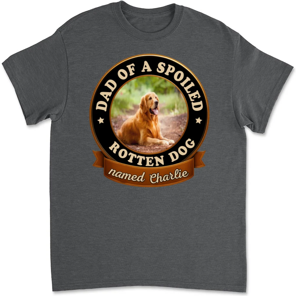 Spoiled Dog Photo - Personalized Custom Unisex T-Shirt - Image 6