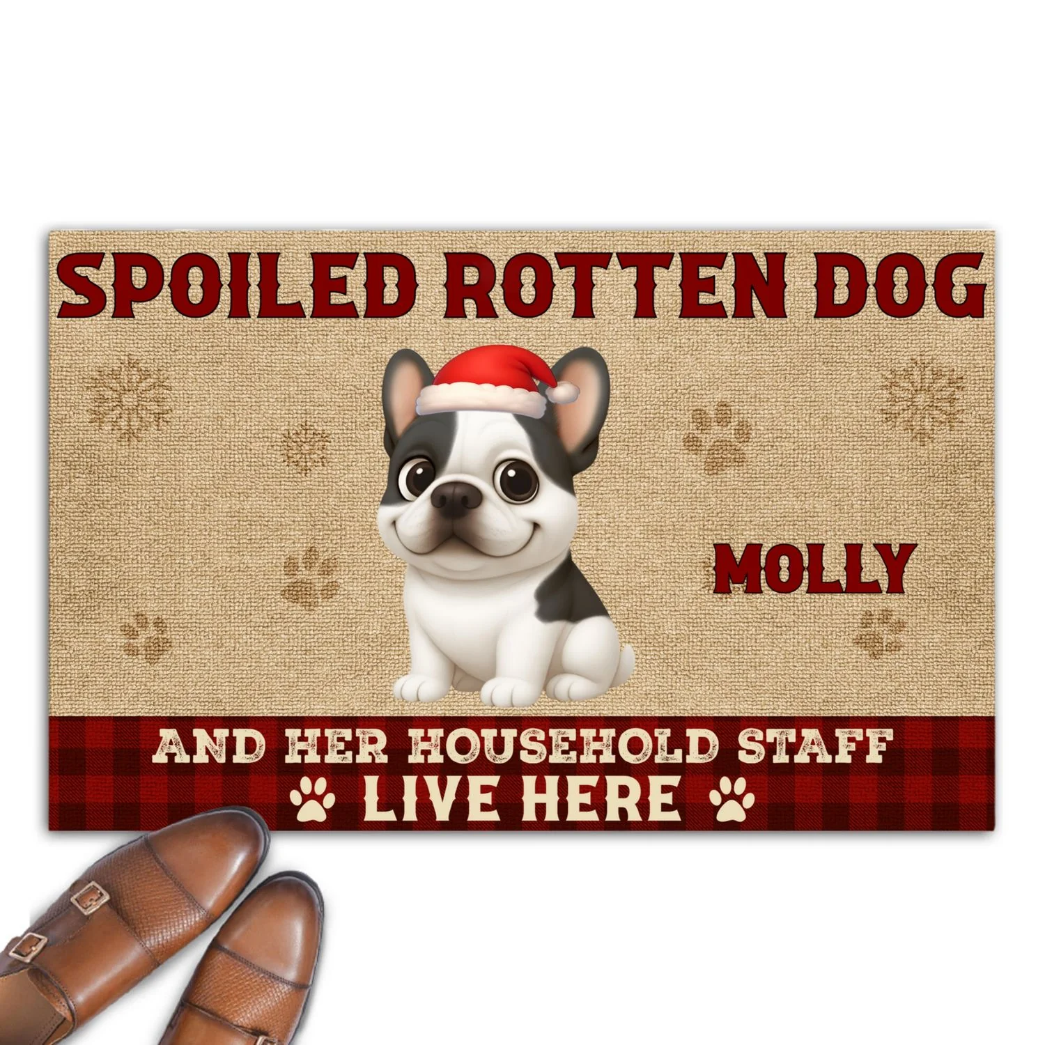 Spoiled Dogs Live Under The Chimney - Personalized Custom Doormat - Image 7