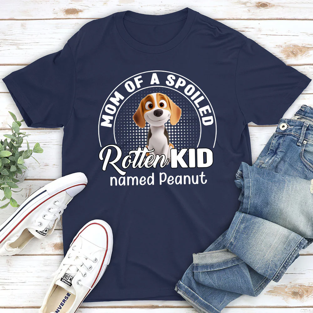 Spoiled Rotten Pet Chibi Cartoon - Personalized Custom Unisex T-shirt - Image 2