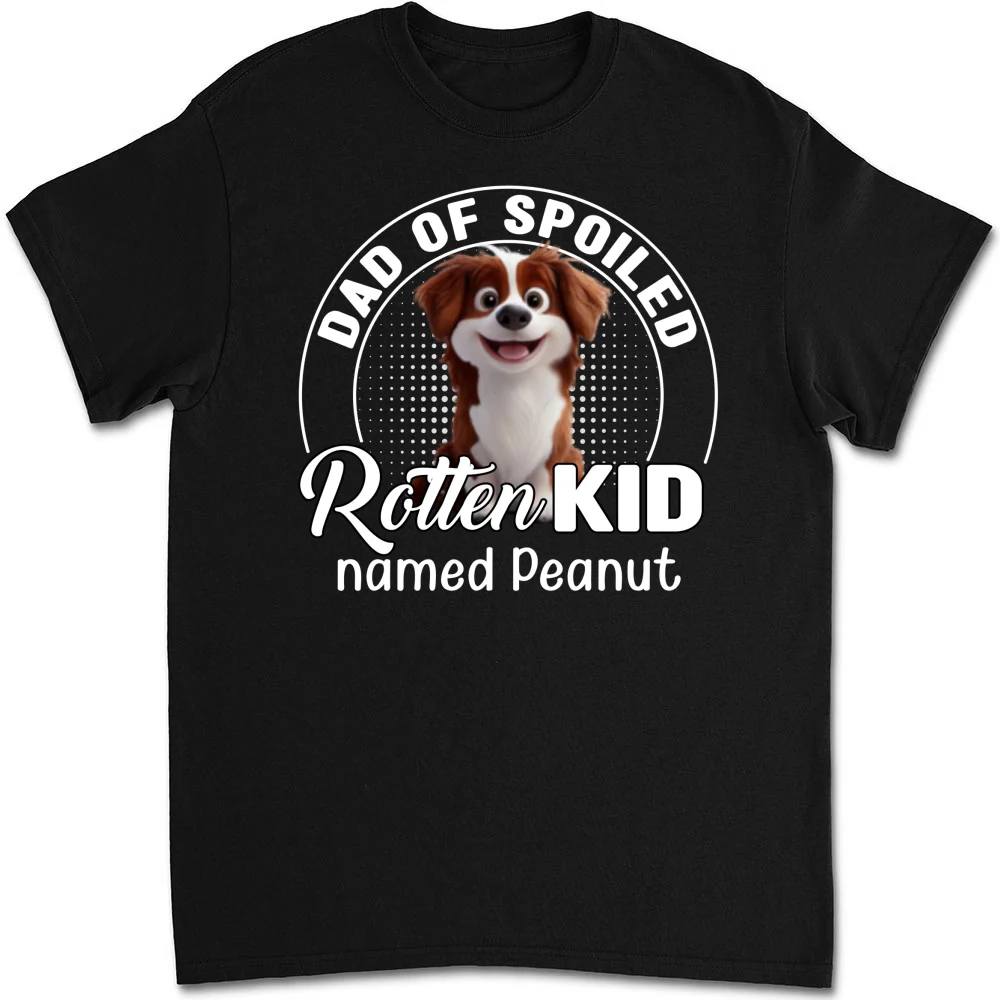 Spoiled Rotten Pet Chibi Cartoon - Personalized Custom Unisex T-shirt - Image 6