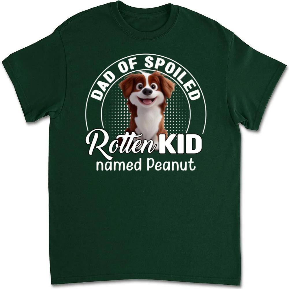 Spoiled Rotten Pet Chibi Cartoon - Personalized Custom Unisex T-shirt - Image 8