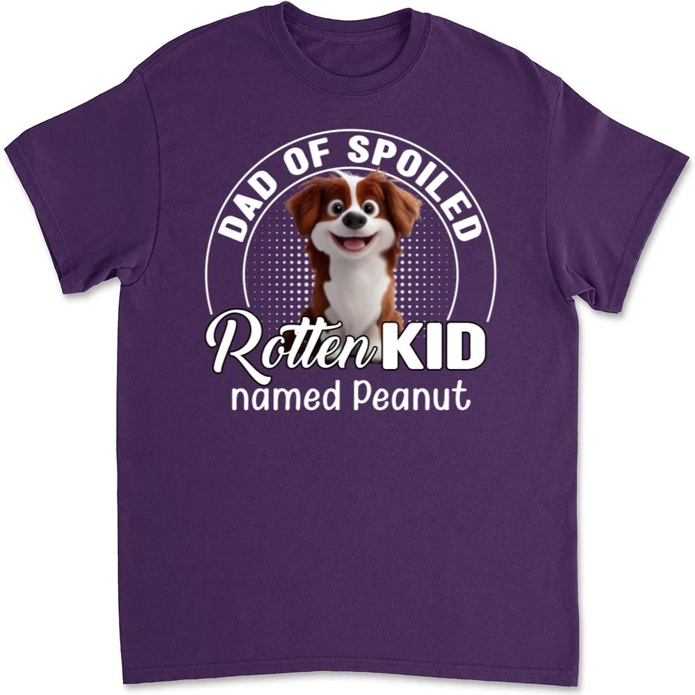 Spoiled Rotten Pet Chibi Cartoon - Personalized Custom Unisex T-shirt - Image 9