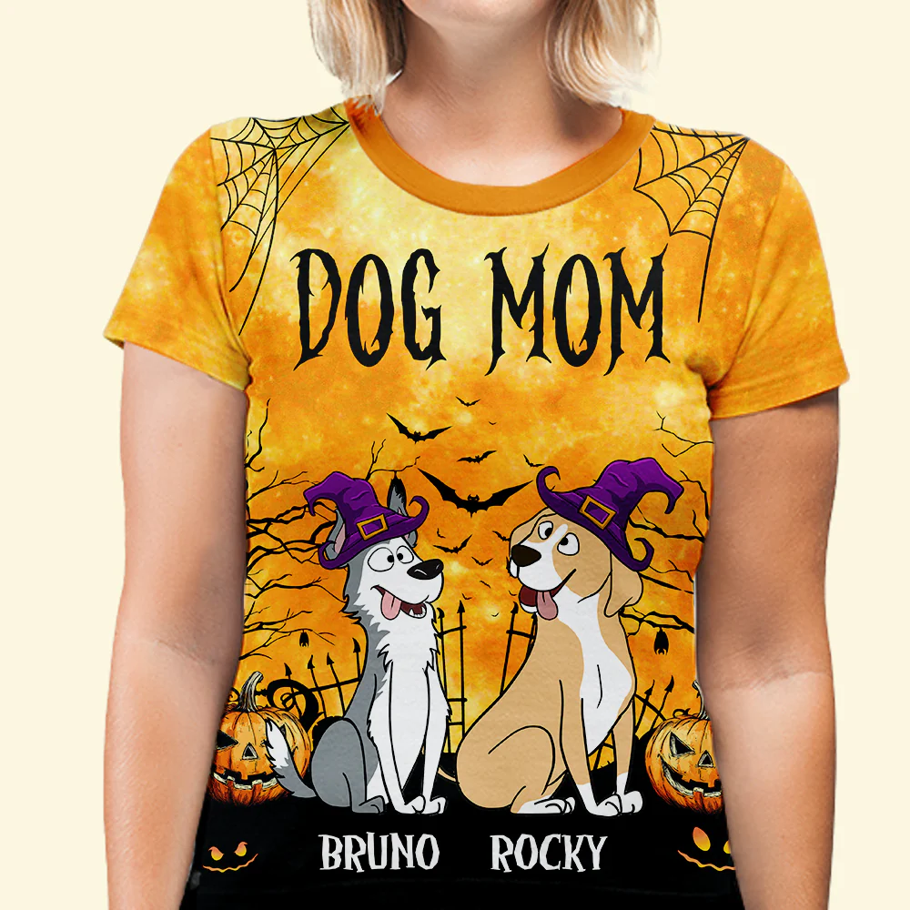 Spooky Dogs - Personalized Custom All-over-print T-shirt - Image 2