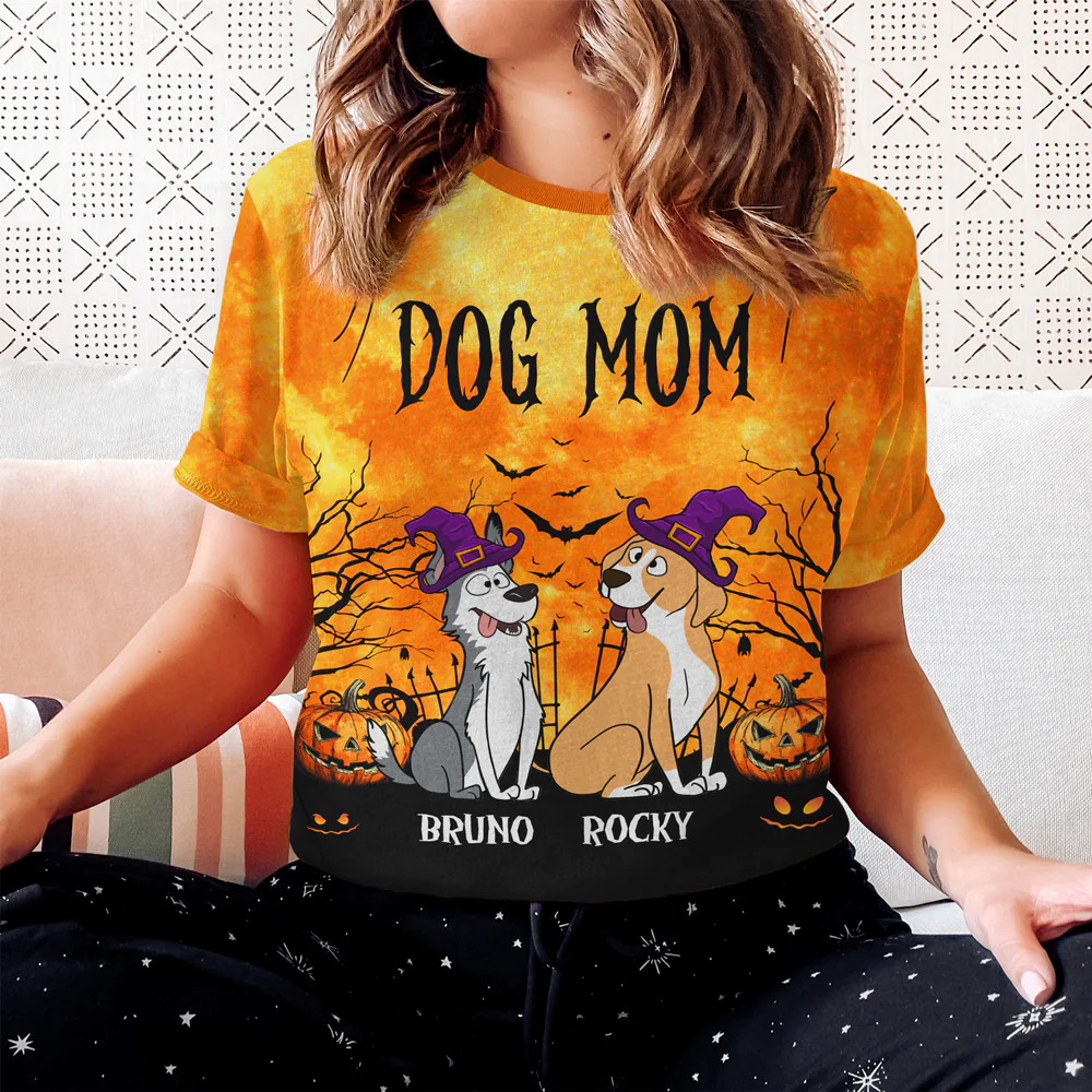 Spooky Dogs - Personalized Custom All-over-print T-shirt - Image 3