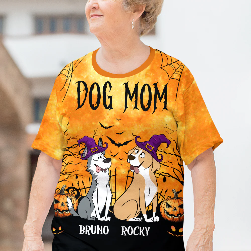 Spooky Dogs - Personalized Custom All-over-print T-shirt - Image 4