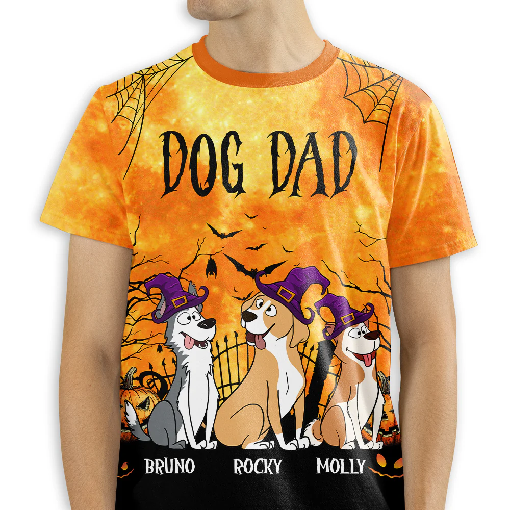Spooky Dogs - Personalized Custom All-over-print T-shirt - Image 5