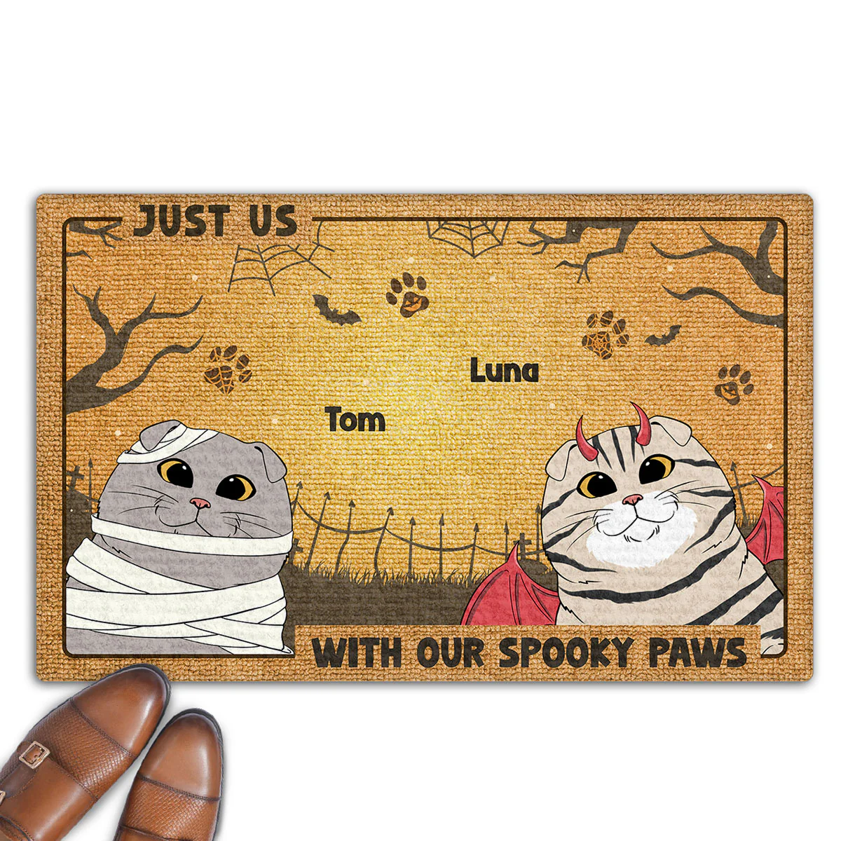 Spooky Paws - Personalized Custom Doormat