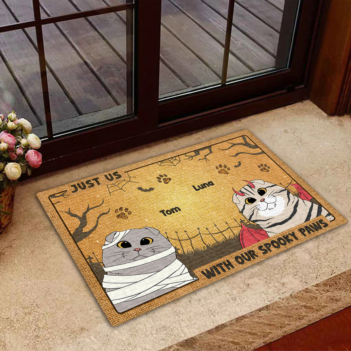 Spooky Paws - Personalized Custom Doormat - Image 5