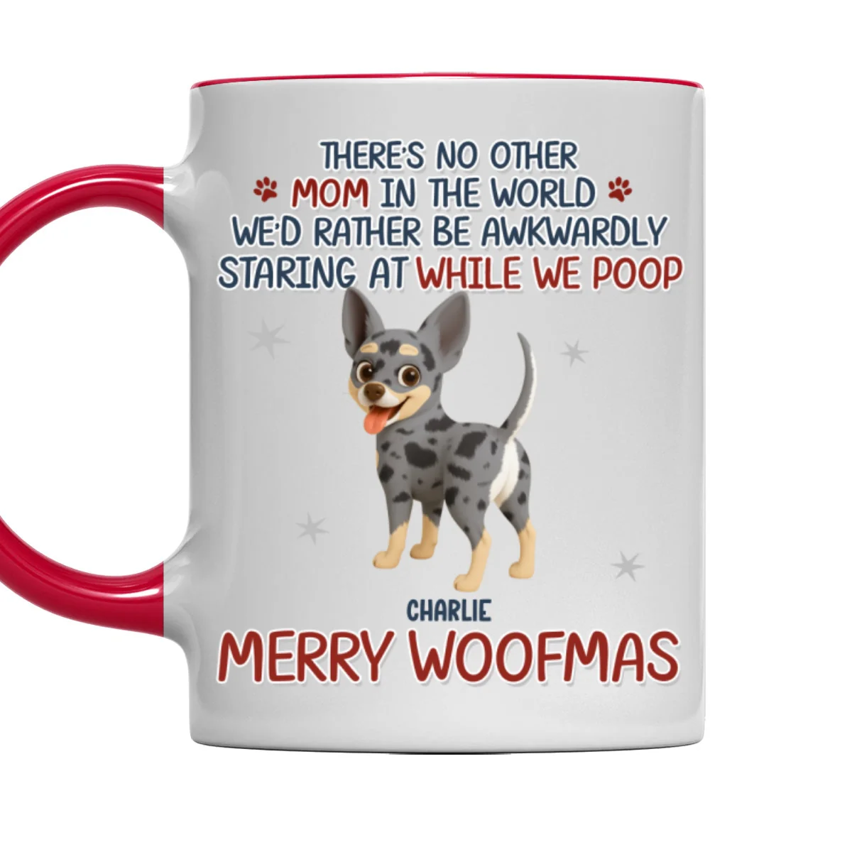 Staring At When I Poop Dog Butt - Personalized Custom Accent Mug - Image 10