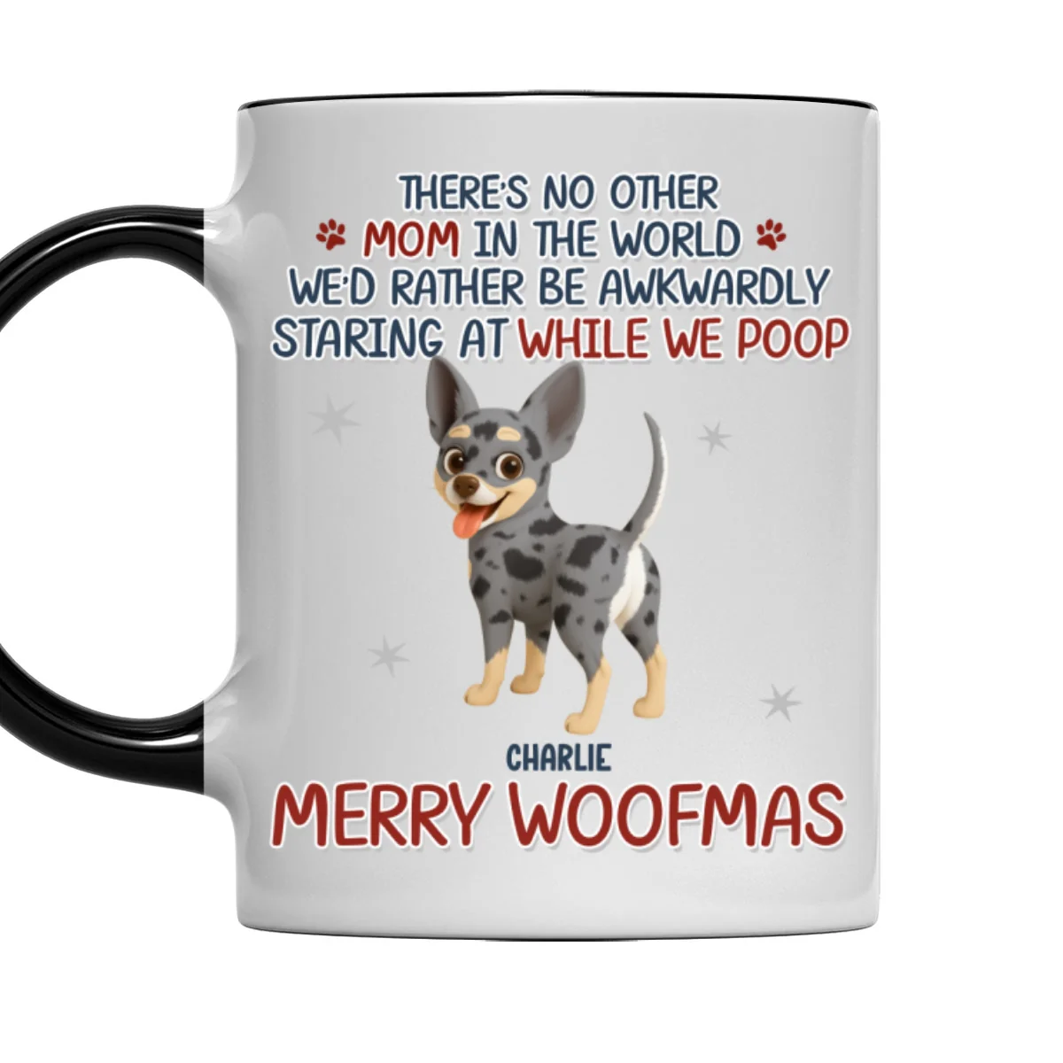 Staring At When I Poop Dog Butt - Personalized Custom Accent Mug - Image 6