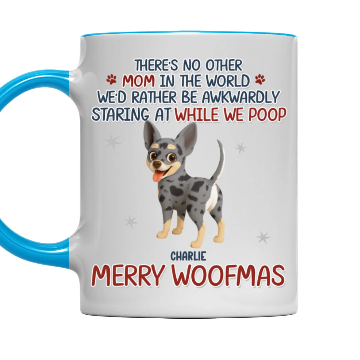 Staring At When I Poop Dog Butt - Personalized Custom Accent Mug - Image 7