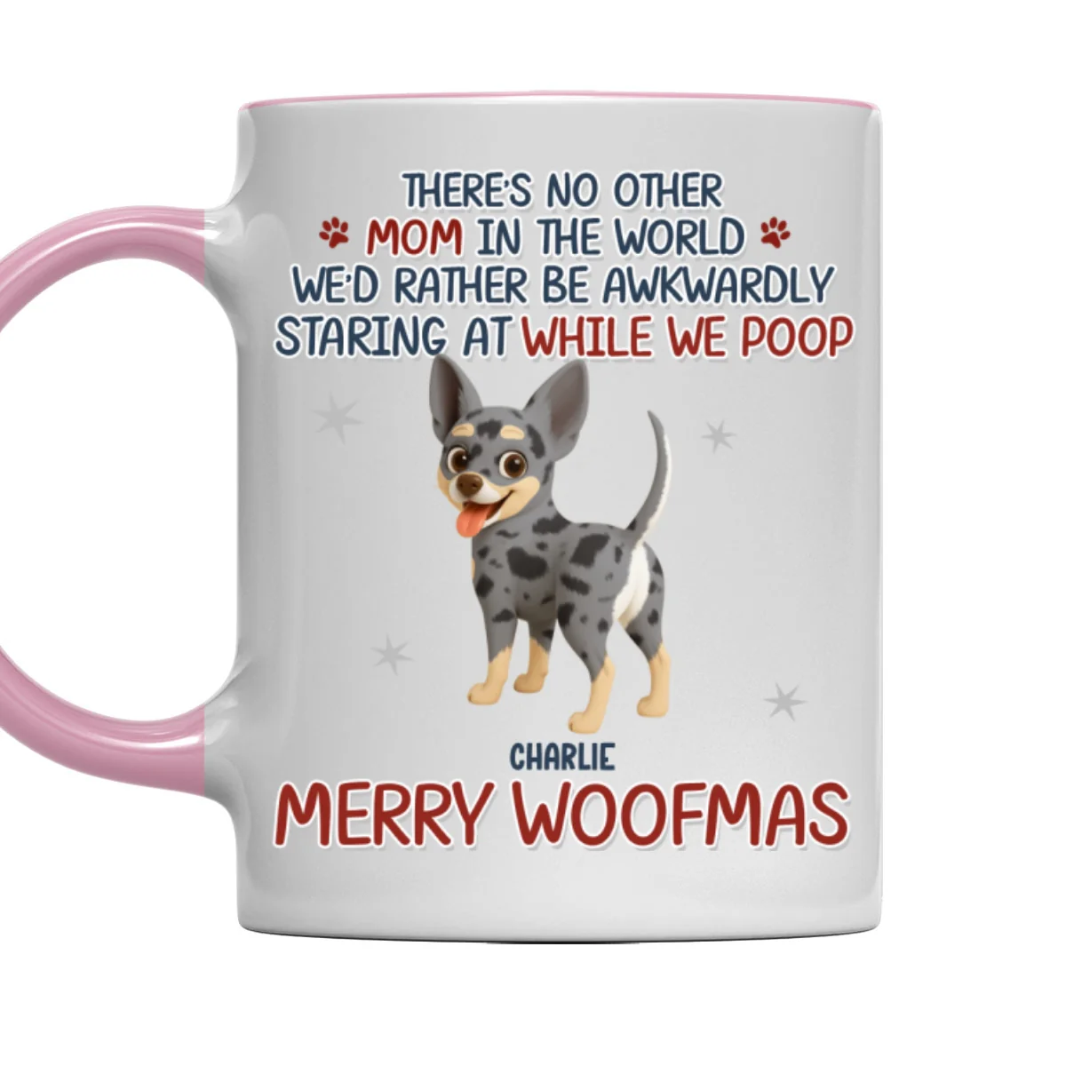 Staring At When I Poop Dog Butt - Personalized Custom Accent Mug - Image 8